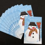 Voščilnica Sneženi mož