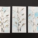 Voščilnice Ptički na brezi