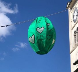 VDC lampijon ob cerkvi Svetega Petra Črnomelj