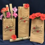 Vrečke Hvala ker si in rdeče ter roza rožice