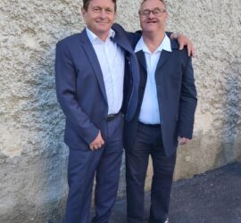 Župan Kavšek s Petrom